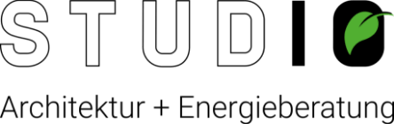 Logo STUDIO IO mit Schriftzug Architektur + Energieberatung