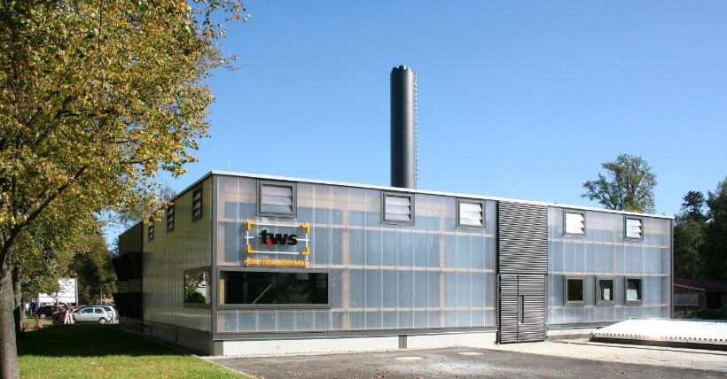 Blick auf das Okö-Heizkraftwerks, einem Projekt des Energieberaters und Architekten Imer Omeri.